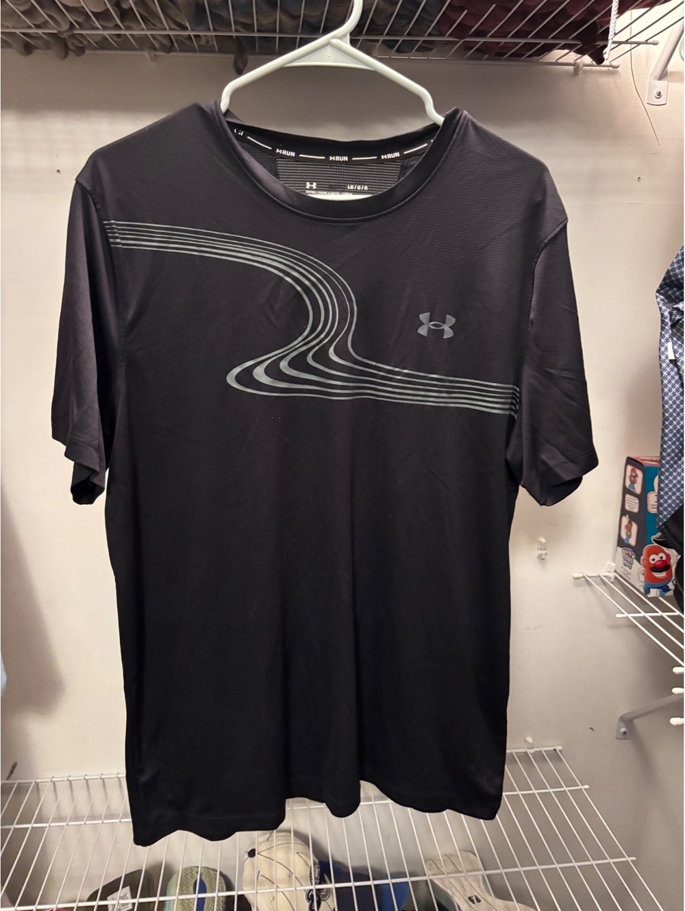 Under Armour Men's Black Running T-Shirt Size Large